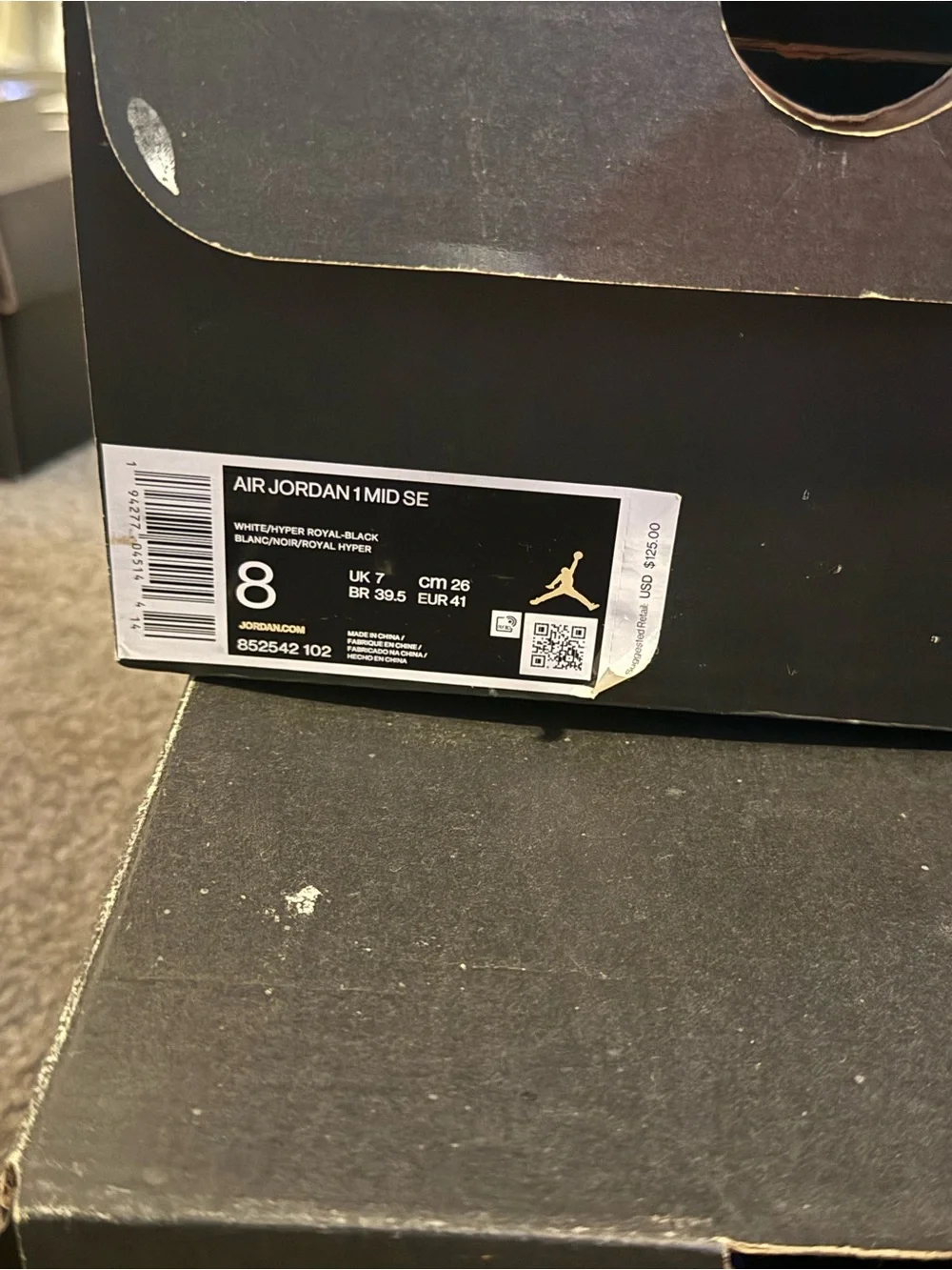 Air Jordan 1 Mid SE White/Black/Royal Blue